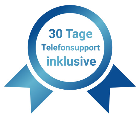 Beim Kauf eines unserer Geräten bekommen Sie 30 Tage Telefonsupport inklusive!